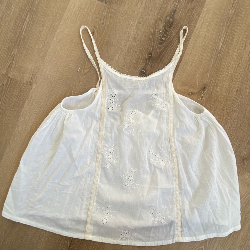White/beige ROXY tank